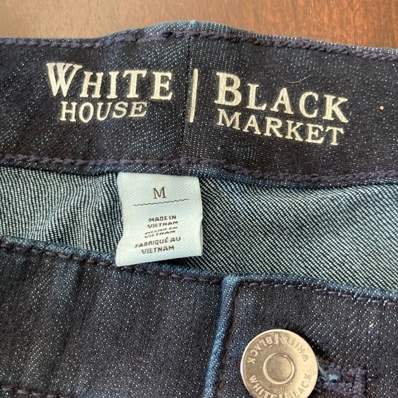 White House Black Market Jeggings Size Medium Paint Distressed - Picture 10 of 10